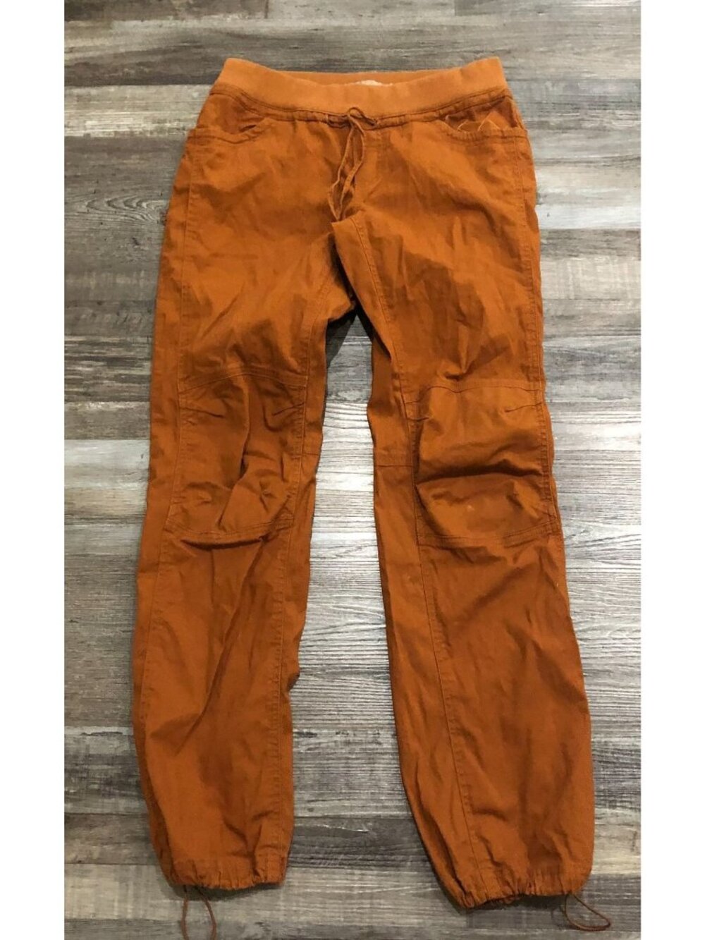 Prana Avril Pants Womens Small Orange Elastic Waistband